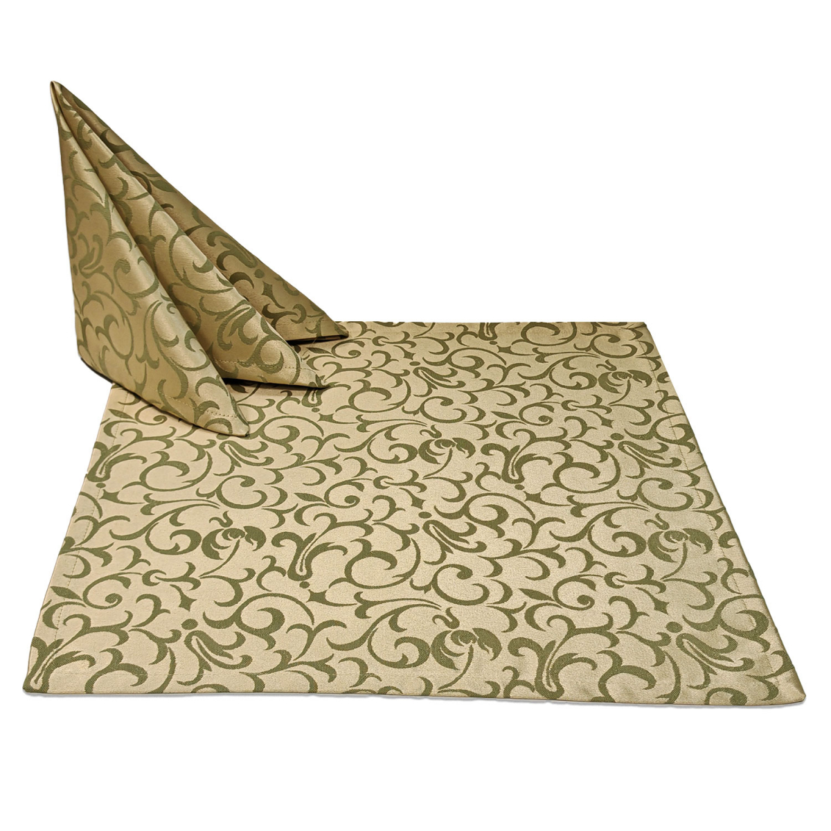 Салфетки 40x40 см. цвет фисташковый дизайн 1751 (крупный вензель) коллекция Ричард Салфетки 40x40 см. цвет фисташковый дизайн 1751 (крупный вензель) коллекция Ричард