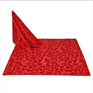 Салфетки 35x35 см. цвет красный дизайн 1751 (крупный вензель) коллекция Ричард