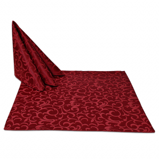 Салфетки 35x35 см. цвет бордовый дизайн 1751 (крупный вензель) коллекция Ричард