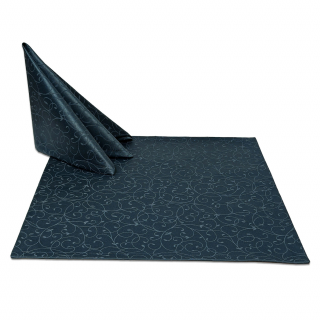 Салфетки 35x35 см. цвет графит дизайн 1812 (тонкий завиток) коллекция Ричард