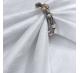 Скатерть d-200 см. цвет белый узор 1812 тонкий завиток с пропиткой от загрязнений