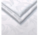 Скатерть 130x130 см. цвет белый с крупным узором 1625 и с пропиткой от загрязнений