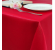 Скатерть 130x170 см. цвет красный без рисунка с пропиткой от загрязнений ткань Журавинка