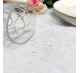 Скатерть d-200 см. цвет белый узор 1472 цветочный дамаск с водоотталкивающей пропиткой ткань Журавинка