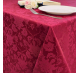 Скатерть 220x220 см. цвет бордовый цветочный узор 1589 с пропиткой от загрязнений