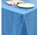 Скатерть 145x145 см. цвет голубой узор 1472 цветочный дамаск с водоотталкивающей пропиткой ткань Журавинка