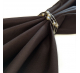 Скатерть d-120 см. цвет коричневый без рисунка с пропиткой от загрязнений ткань Грета