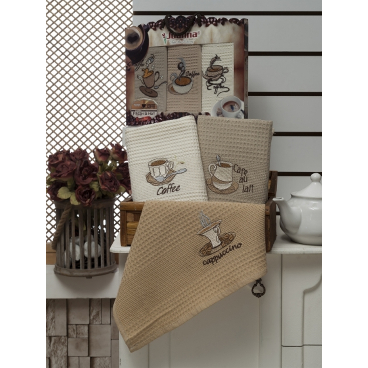 Набор полотенец 3 шт. Метеор Текстиль 40x60 арт. Метеор -8344 Набор полотенец 3 шт. Метеор Текстиль 40x60 арт. Метеор -8344