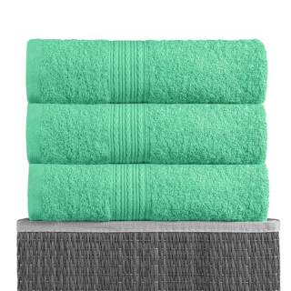 Простыня Махровая BAYRAMALY 150х210 арт. BAYRAMALY-150-св. зеленая